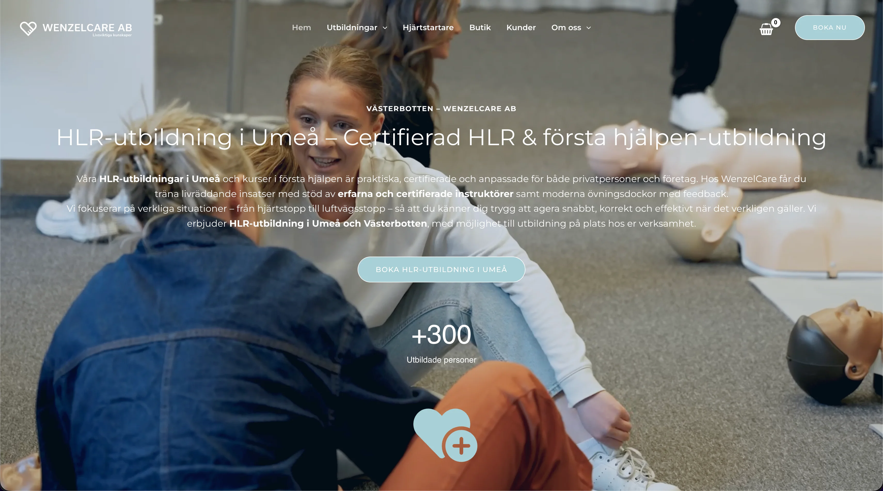 Wenzel Care - Webbdesign av Mera Kommunikation